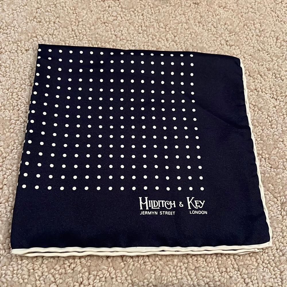 Hilditch& Key London Men’s Pocket Square